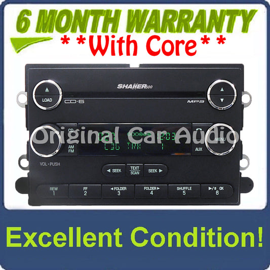 Ford Mustang Radio MP3 AUX 6 Disc CD Changer Shaker 500 2007 2008 2009 W/O NAV