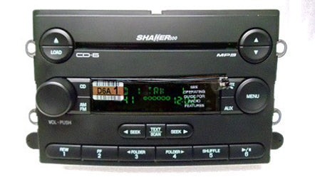 07 08 09 FORD MUSTANG SHAKER 500 Radio MP3 AUX and 6 CD Changer 2007 2008 2009 NEW MECH NEW FACE