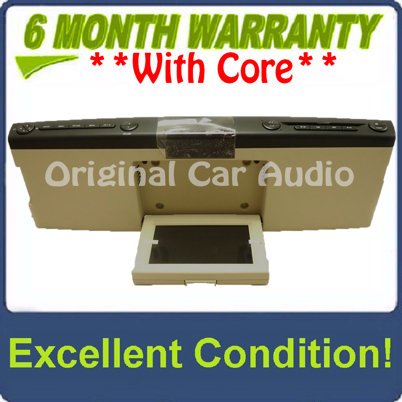 NEW 2007 - 2010 Lincoln Mark LT MKX Navigator OEM Overhead RSE Rear Seat DVD Player Display Assembly BLACK/CREAM