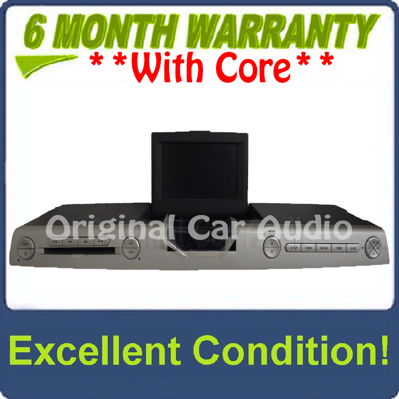 2007 - 2010 Lincoln Mark LT MKX Navigator OEM Overhead RSE Rear Seat DVD Player Display Assembly SILVER/BLACK