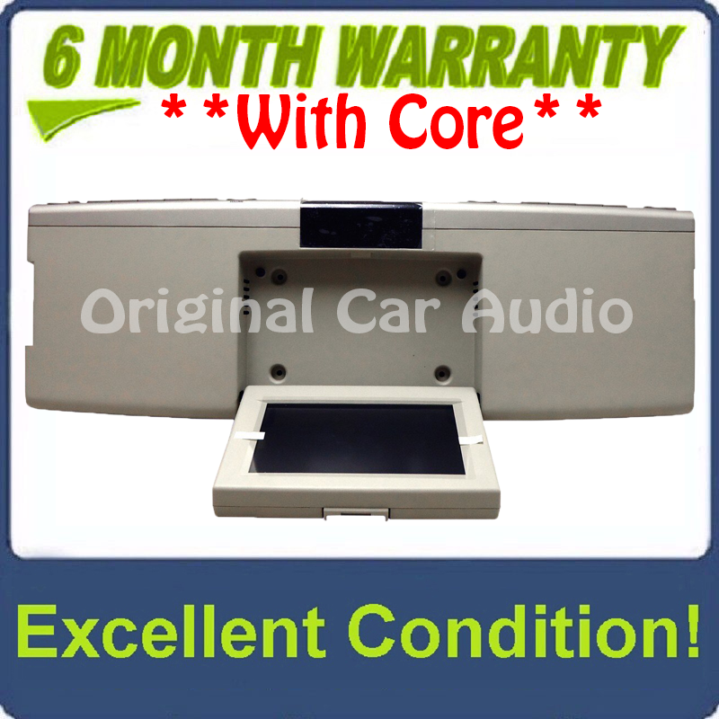 NEW 2007 - 2010 Lincoln Mark LT MKX Navigator OEM Overhead RSE Rear Seat DVD Player Display Assembly SILVER/BEIGE