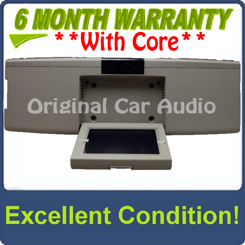 NEW 2007 - 2010 Lincoln Mark LT MKX Navigator OEM Overhead RSE Rear Seat DVD Player Display Assembly SILVER/LIGHT BEIGE
