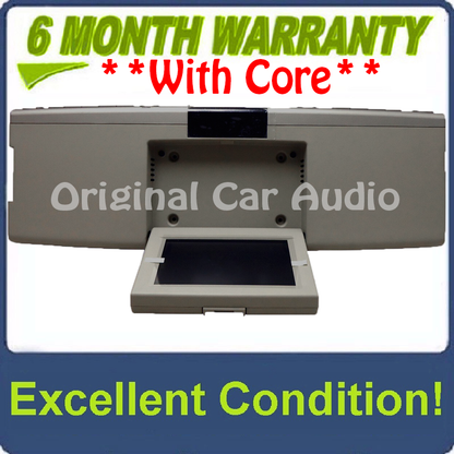 NEW 2007 - 2010 Lincoln Mark LT MKX Navigator OEM Overhead RSE Rear Seat DVD Player Display Assembly SILVER/LIGHT BEIGE