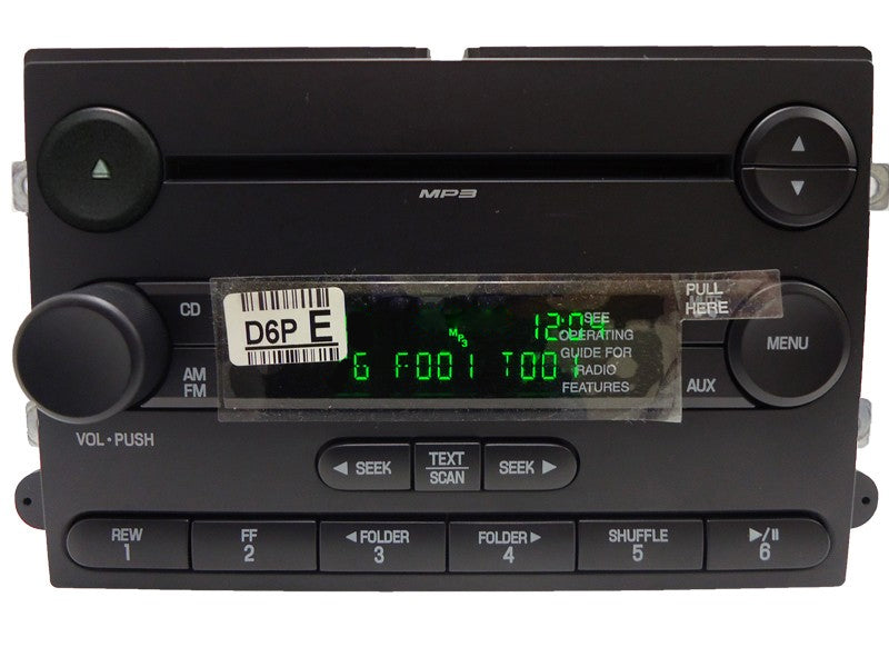 NEW 06 07 08 09 10 Ford Explorer Sport Trac Mercury Mountaineer Sirius Satellite Radio MP3 Disc CD Player 2006 2007 2008 2009 2010