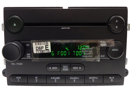 NEW 06 07 08 09 10 Ford Explorer Sport Trac Mercury Mountaineer Sirius Satellite Radio MP3 Disc CD Player 2006 2007 2008 2009 2010