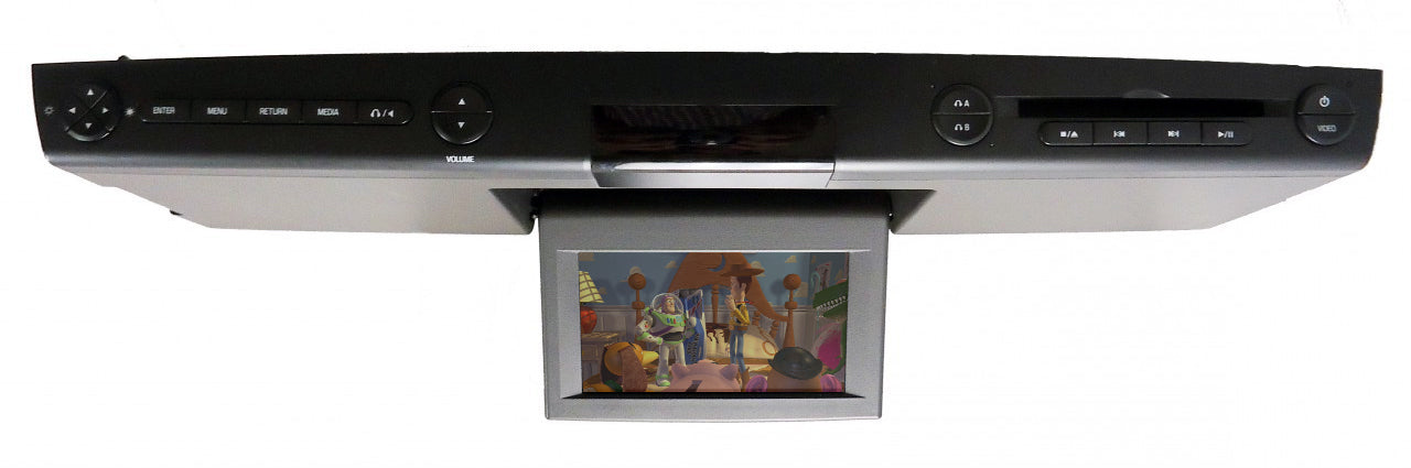 NEW 2007 - 2010 Mercury Mountaineer OEM Overhead RSE Rear Seat DVD Player Display Assembly BLACK/GREY