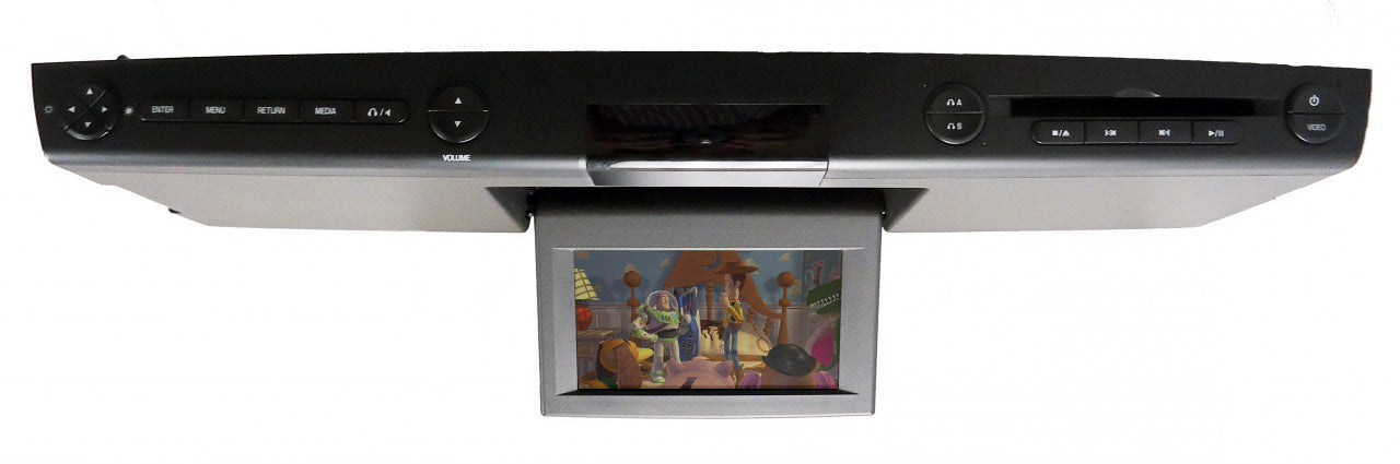 2007 - 2010 Ford Explorer Edge F150 OEM Overhead RSE Rear Seat DVD Player Display Assembly BLACK/GREY