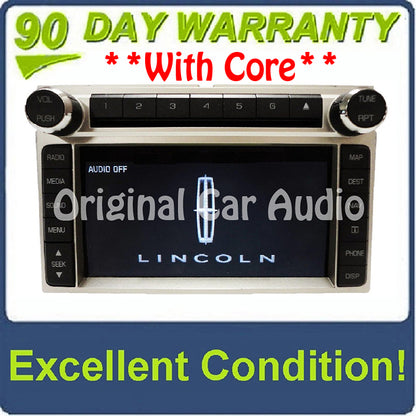 2009 2010 Lincoln MKX OEM Navigation GPS Radio Stereo Single CD Player