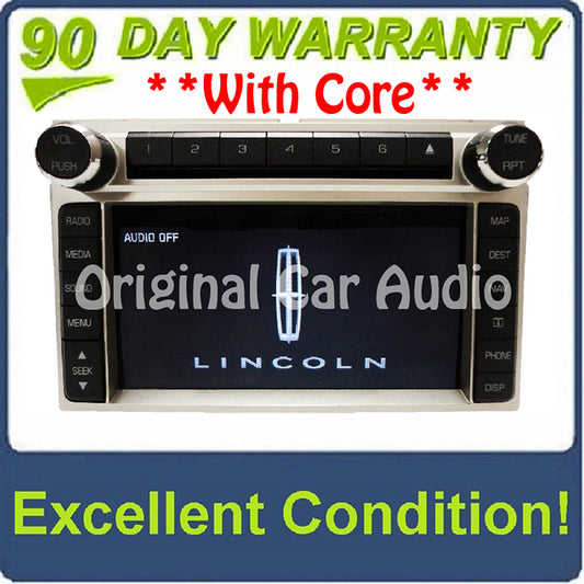 2009 2010 Lincoln MKX OEM Navigation GPS Radio Stereo Single CD Player