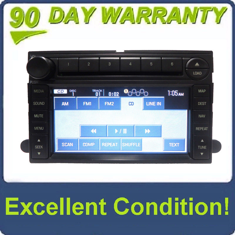 2006 - 2009 FORD LINCOLN MERCURY OEM Navigation Radio AUX MP3 6 Disc Changer CD Player DATA