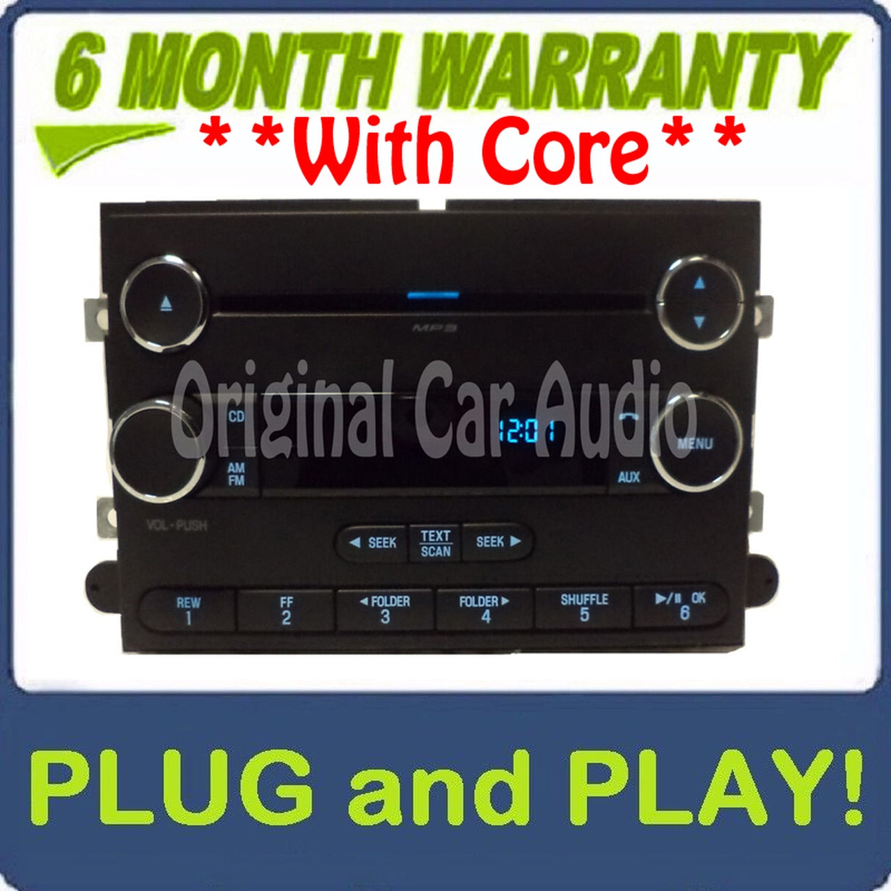 New 2010 - 2014 FORD F250 F350 Super Duty OEM MP3 Single CD Radio Stereo DATA