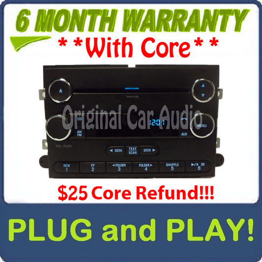 2010 - 2016 FORD F250 F350 Super Duty OEM MP3 Single CD Radio Stereo DATA