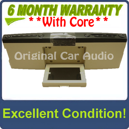 2007 - 2010 Ford Explorer Edge F150 OEM Overhead RSE Rear Seat DVD Player Display Assembly BLACK/TAN