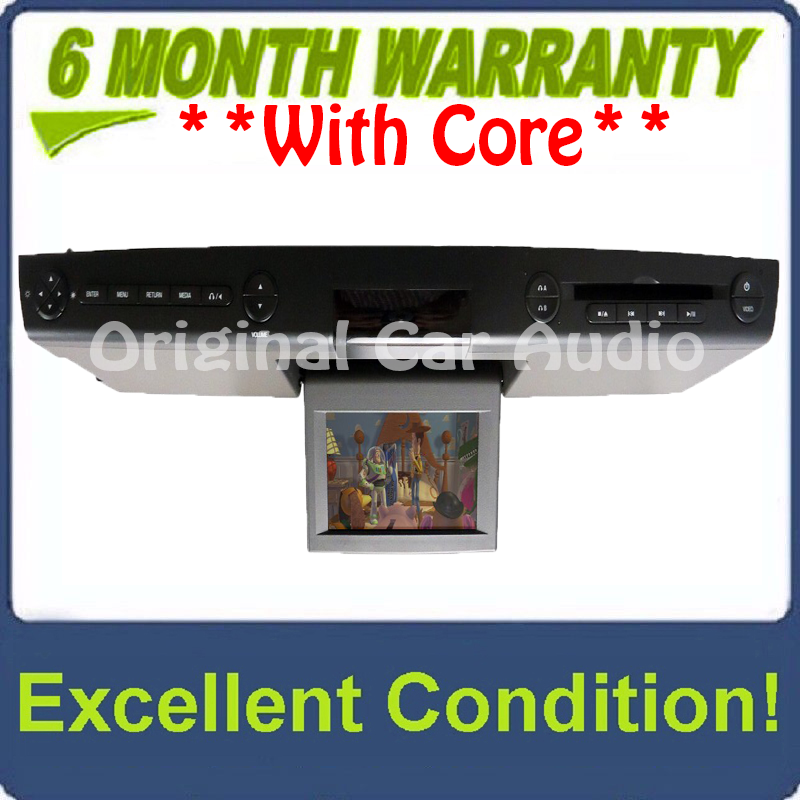 NEW 2007 - 2010 Ford Explorer Edge F150 OEM Overhead RSE Rear Seat DVD Player Display Assembly BLACK/GREY