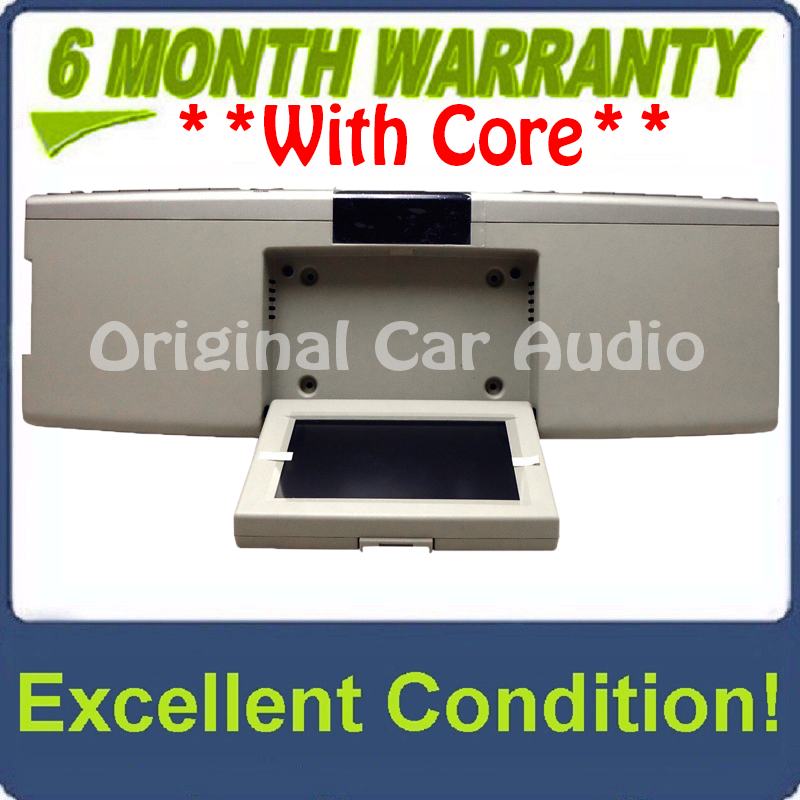 2007 - 2010 Ford Explorer Flex F150 OEM Overhead RSE Rear Seat DVD Player Display Assembly SILVER/LIGHT BEIGE