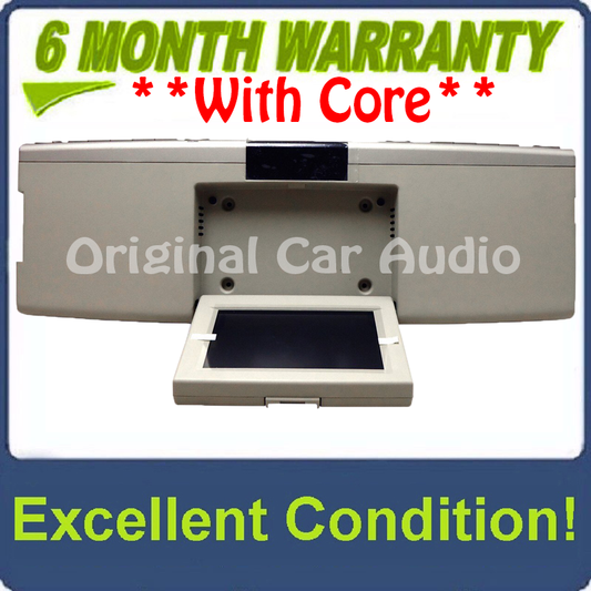 2007 - 2010 Ford Explorer Flex F150 OEM Overhead RSE Rear Seat DVD Player Display Assembly SILVER/LIGHT BEIGE
