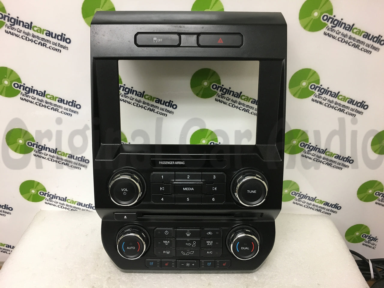BLEMISHED 2015 - 2017 Ford F150 OEM 8" Touch Screen Radio Control Dual Climate Control Faceplate Bezel ONLY