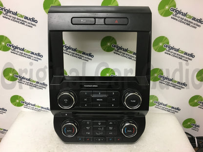 2015 - 2017 Ford F150 OEM 8" Touch Screen Radio Control Dual Climate Control Faceplate Bezel ONLY