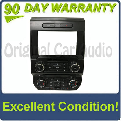 BLEMISHED 2015 - 2017 Ford F150 OEM 8" Touch Screen Radio Control Dual Climate Control Faceplate Bezel ONLY
