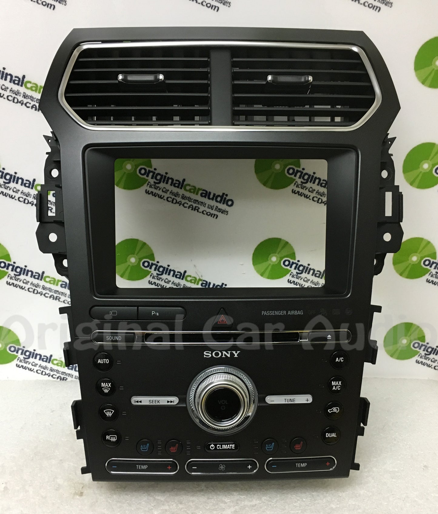 2016 - 2017 Ford Explorer Sony Premium Sound OEM Radio Climate Control Panel BEZEL ONLY