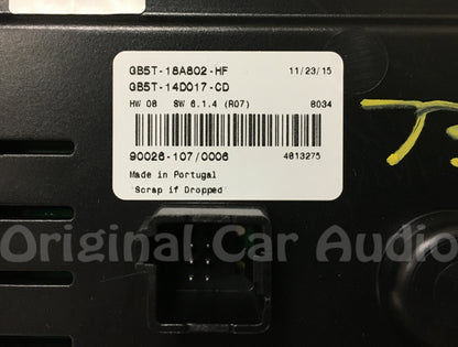 2016 - 2017 Ford Explorer Sony Premium Sound OEM Radio Climate Control Panel BEZEL ONLY