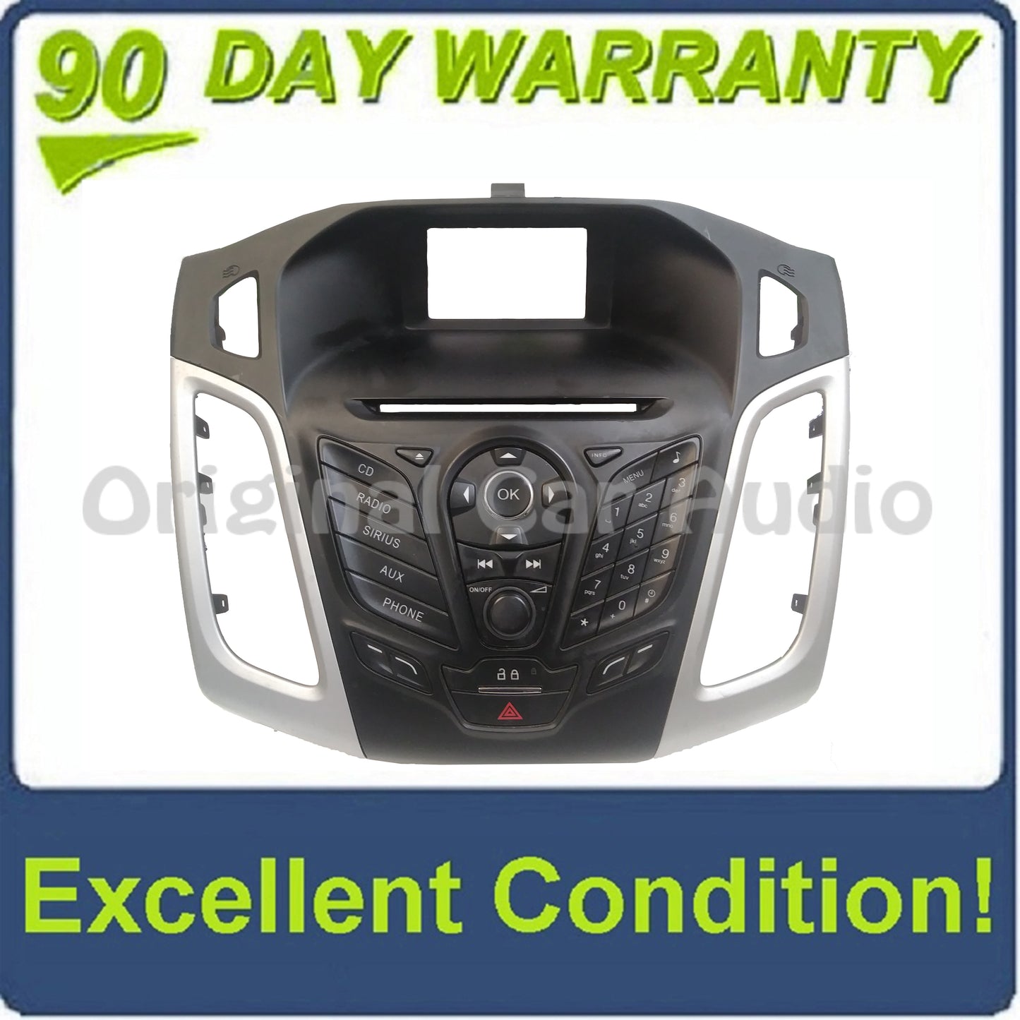 2012 - 2014 Ford Focus OEM  Radio CD Player Climate Control Panel FACEPLATE ONLY