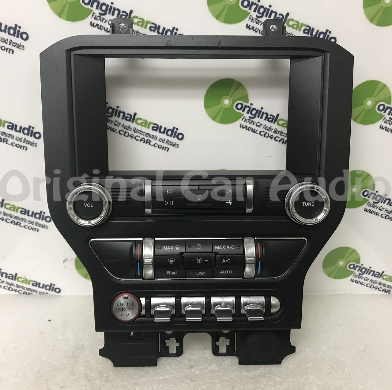 New 2019 - 2020 Ford Mustang OEM 8" Radio Touch Screen Display Dual Zone Climate Control Panel BEZEL ONLY