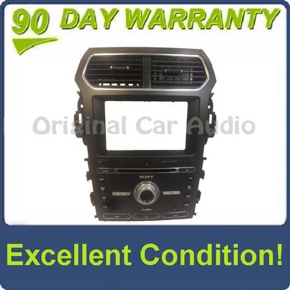 2016 - 2017 Ford Explorer Sony Premium Sound Radio Climate Control Panel OEM BEZEL ONLY