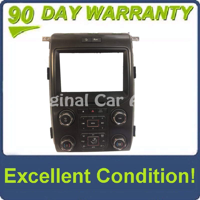 2012 - 2014 Ford F150 OEM 8" Touch Screen Display Bezel and Radio Control ONLY BLACK