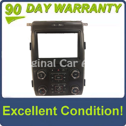 2012 - 2014 Ford F150 OEM 8" Touch Screen Display Bezel and Radio Control ONLY BLACK