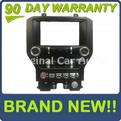 NEW 2019 - 2020 Ford Mustang OEM 8" Radio Touch Screen Display Dual Zone Climate Control Panel Heated and Cooled Seats BEZEL ONLY