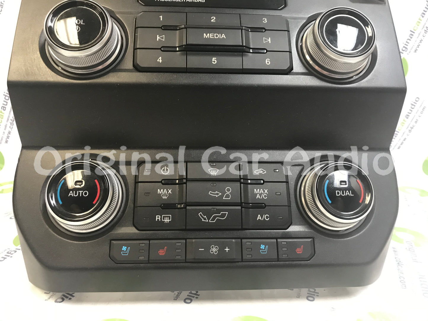 2019- 2020 Ford F-150 OEM Dual Heater AC Temp Radio Heated and Cooled Seat Control Bezel
