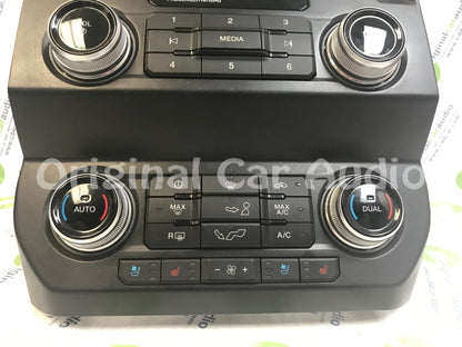 2019- 2020 Ford F-150 OEM Dual Heater AC Temp Radio Heated and Cooled Seat Control Bezel