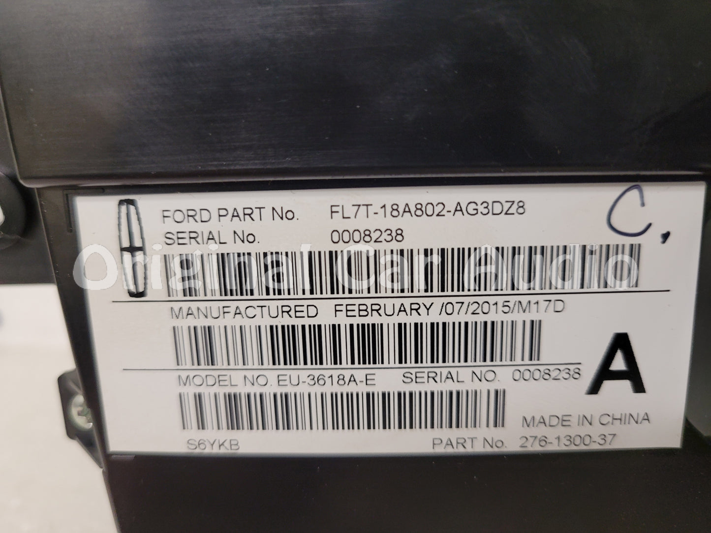 2015 - 2017 Lincoln Navigator OEM Radio 4x4 Climate Control Panel
