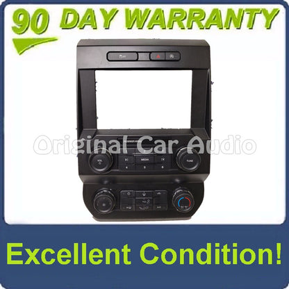 2019 - 2020 Ford F150 OEM 8" Touch Screen Radio Control Climate Control W/O Heated Seats and CD Slot Bezel ONLY
