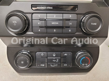2019 - 2020 Ford F150 OEM 8" Touch Screen Radio Control Climate Control W/O Heated Seats and CD Slot Bezel ONLY