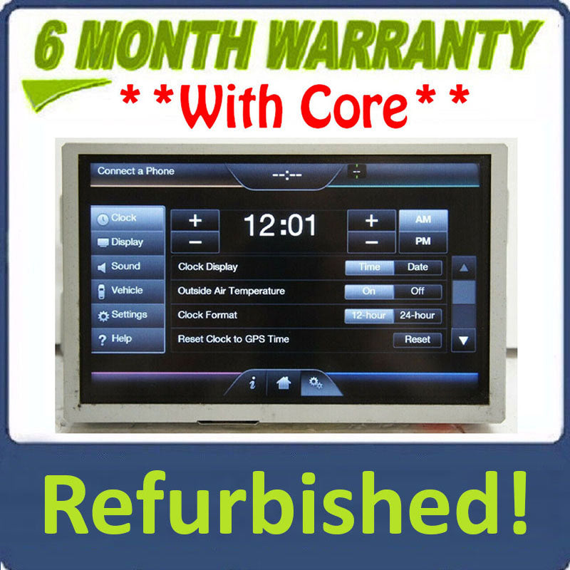 Refurbished 2016 - 2018 Lincoln MKX OEM Factory 8 Inch Radio Media Touch Screen Display
