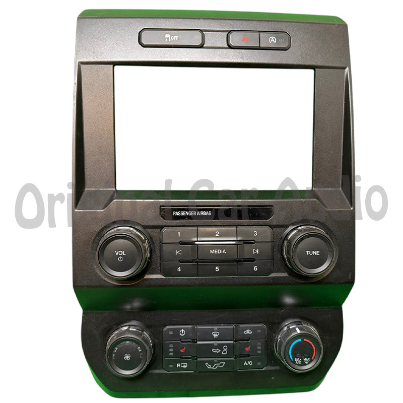 2018 - 2020 Ford F150 OEM FCIM Front Control Interface Module Single Zone Manual Climate Radio Bezel Panel ONLY Heated Seats Rear Defrost