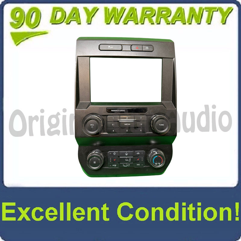 2018 - 2020 Ford F150 OEM FCIM Front Control Interface Module Single Zone Manual Climate Radio Bezel Panel ONLY Heated Seats Rear Defrost