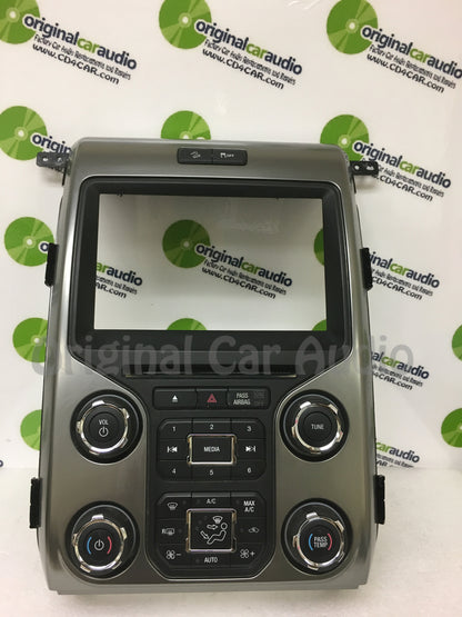 2012 - 2014 Ford F150 OEM 8" Touch Screen Display Bezel and Radio Control ONLY GRAY