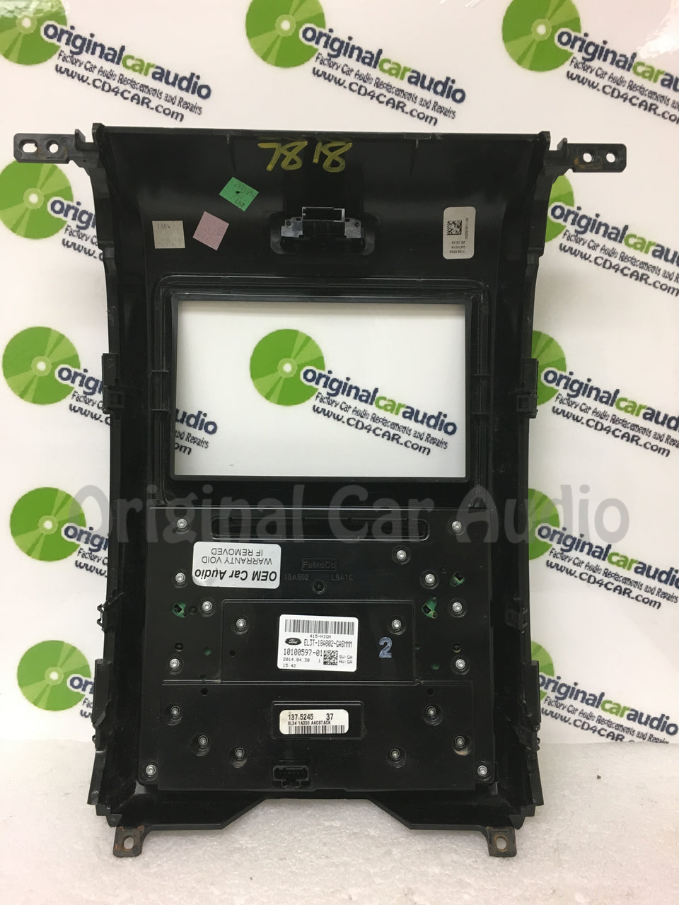 2012 - 2014 Ford F150 OEM 8" Touch Screen Display Bezel and Radio Control ONLY GRAY