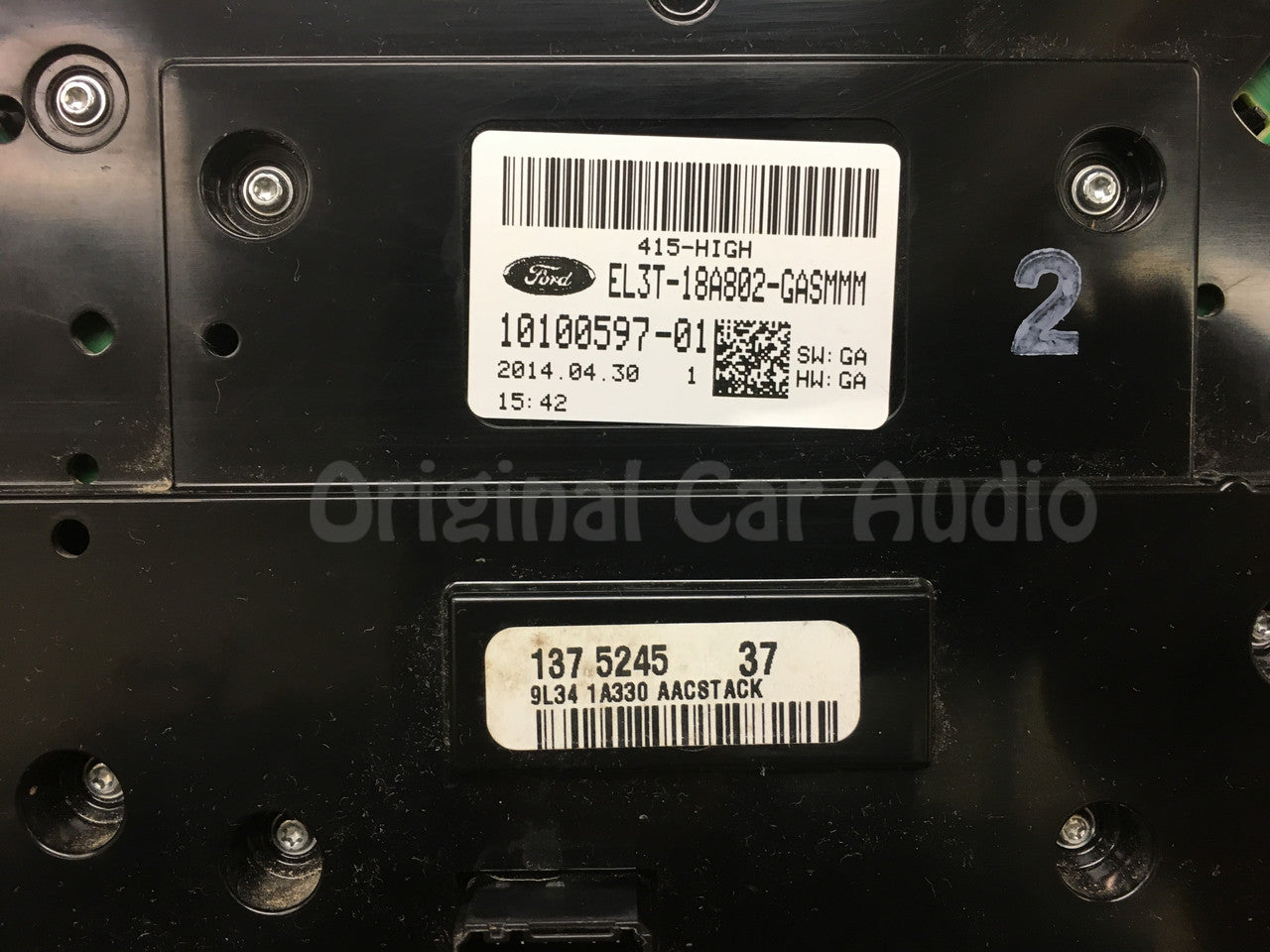Blemished 2014 - 2015 Ford F150 OEM 8" Touch Screen Display Bezel and Radio Control ONLY GRAY