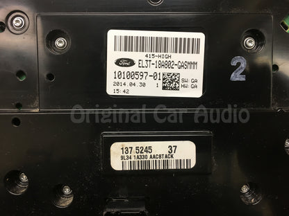 2012 - 2014 Ford F150 OEM 8" Touch Screen Display Bezel and Radio Control ONLY GRAY