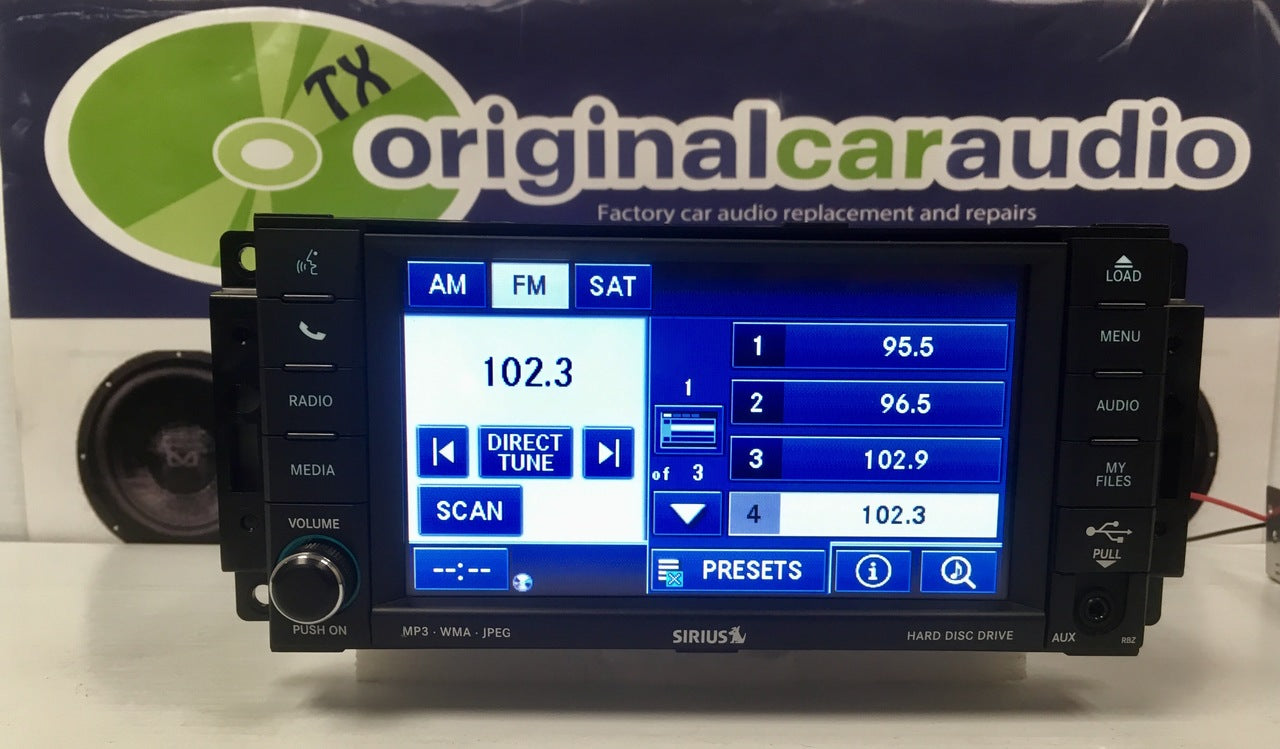 2007 - 2013 Chrysler Jeep Dodge OEM MyGig MP3 AUX CD DVD Player Receiver High-Speed RBZ