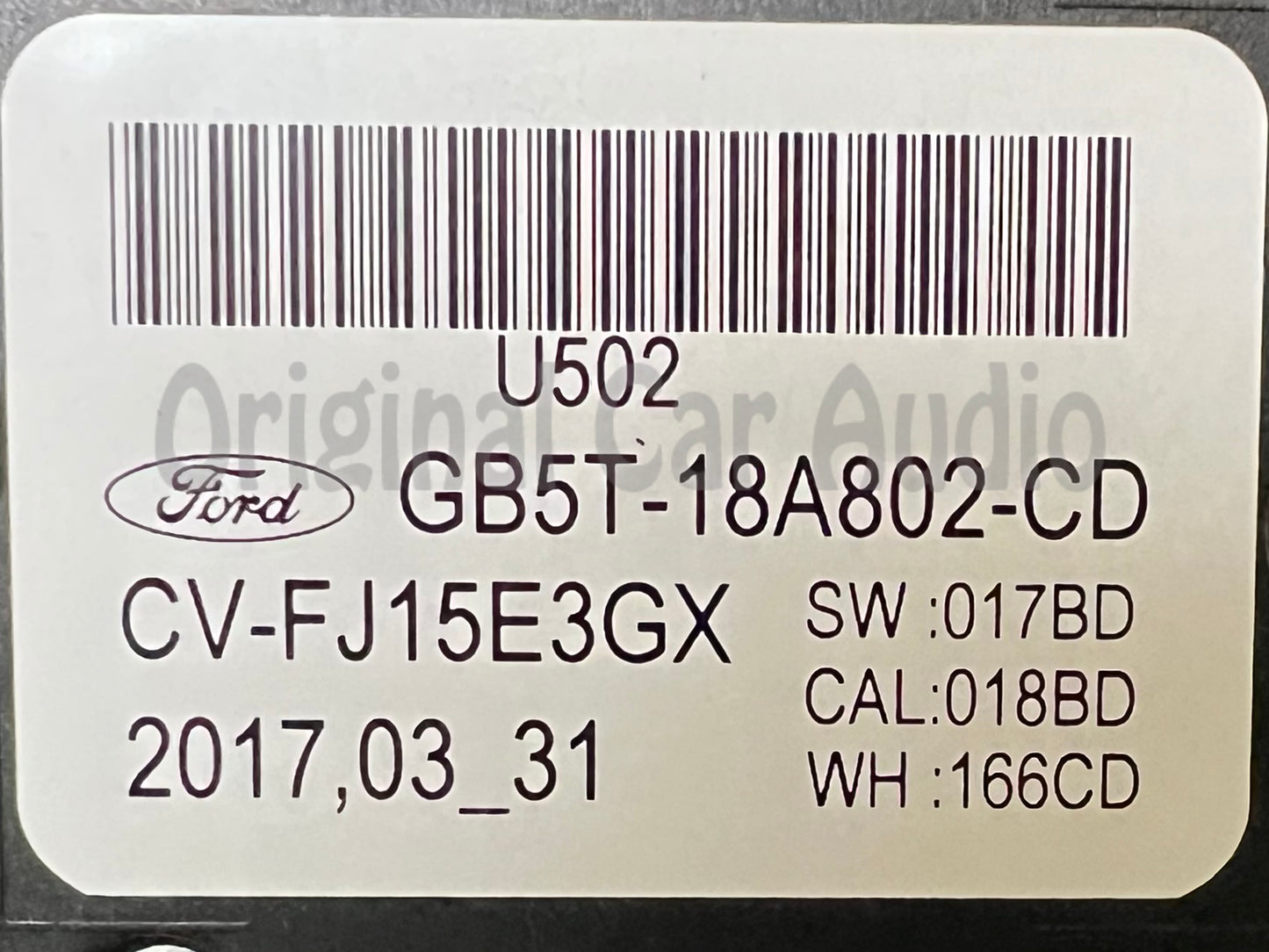 2016 - 2018 Ford Explorer OEM 8" Display Single Zone Climate Control Radio Control Panel BEZEL ONLY