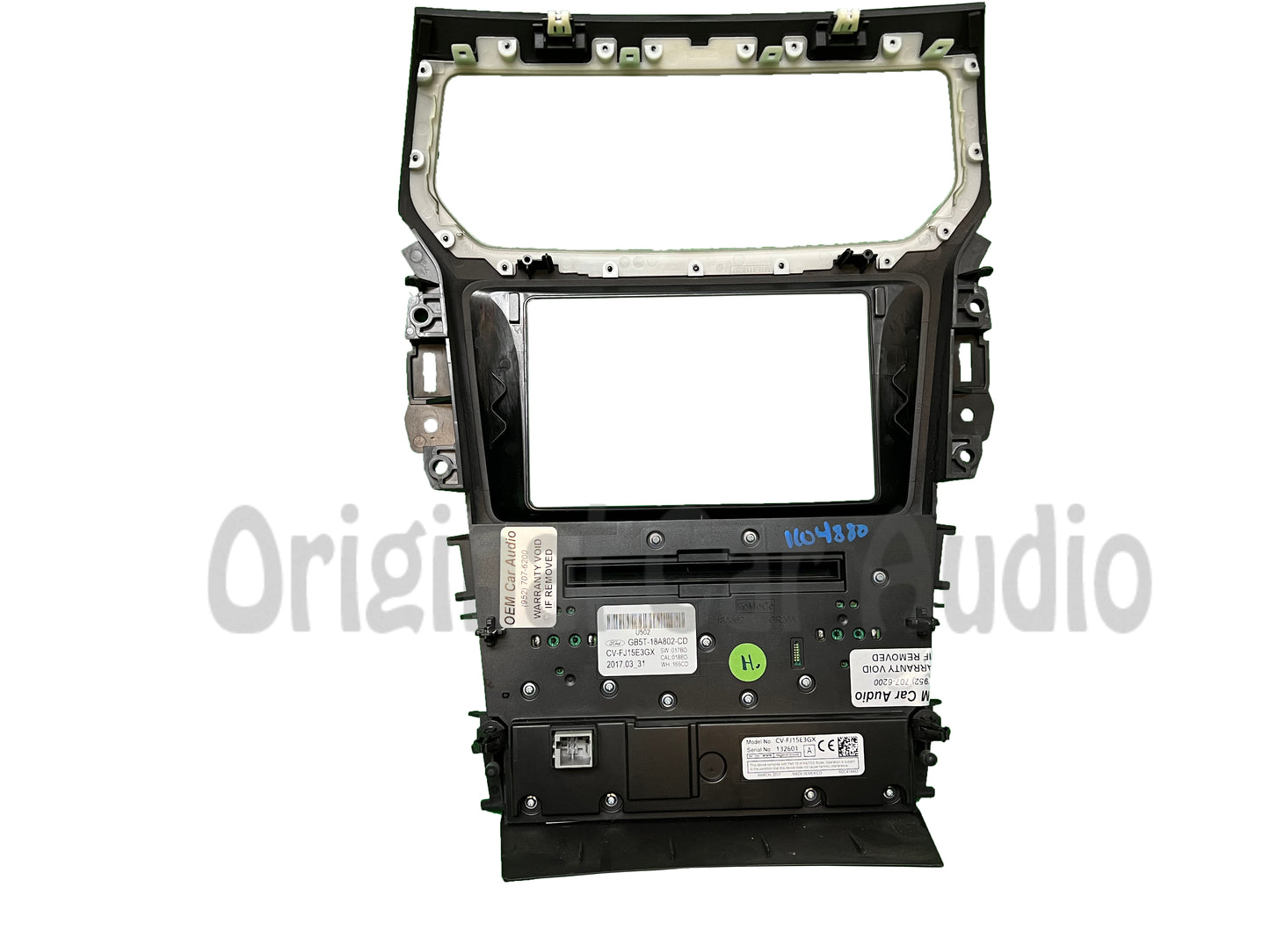 2016 - 2018 Ford Explorer OEM 8" Display Single Zone Climate Control Radio Control Panel BEZEL ONLY