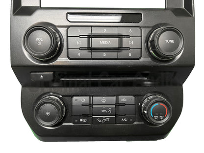 2015 - 2018 Ford F150 OEM 8" Touch Screen Radio Control Climate Control w/o Heated Seat Options Bezel ONLY