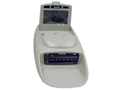 GMC rear entertainment system display screen overhead DVD player