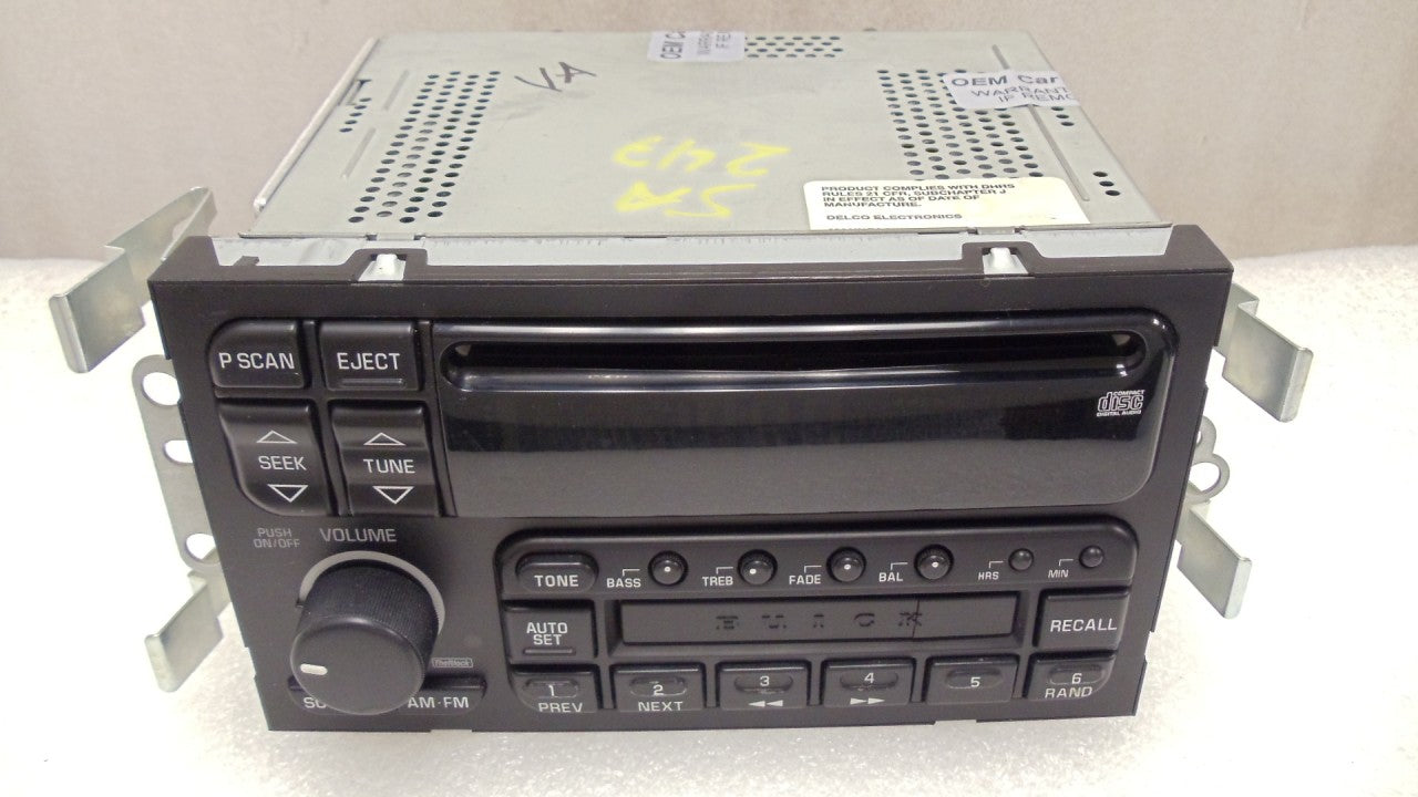 2000 01 02 2002 2001 Buick LESABRE Radio CD Player Changer 09389334 Gm206