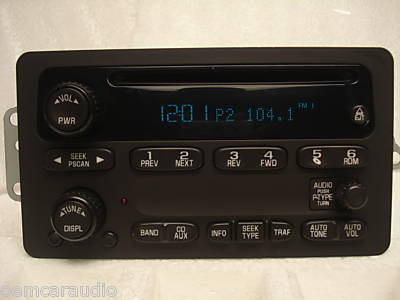 Reman 2002 - 2005 GMC Chevy OEM AM FM Radio CD Player Stereo Receiver